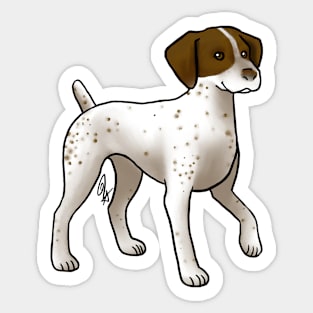 Dog - German Shorthaired Pointer - Liver White Ticked Sticker